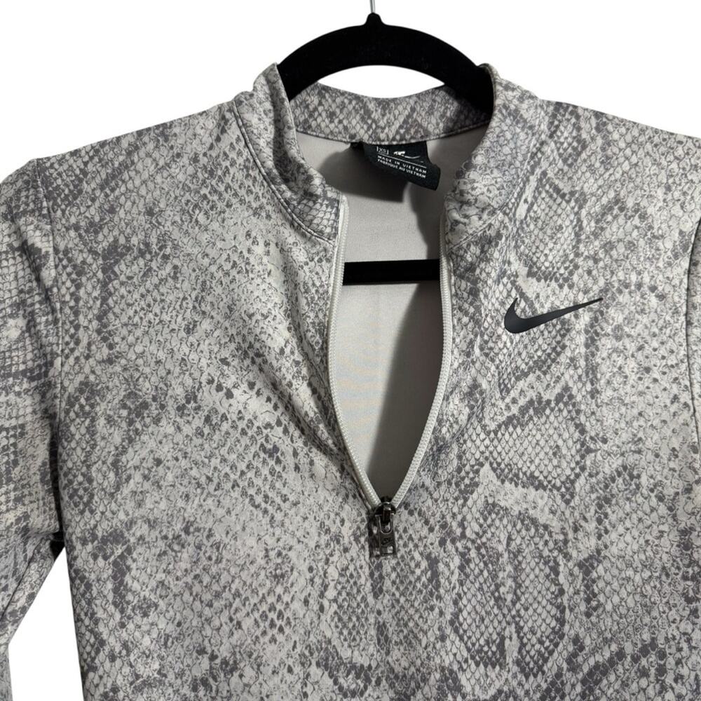 Nike Python Gray And White Snakeskin Long Sleeve … - image 6